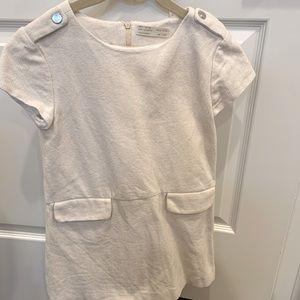 Zara girls dress ivory color